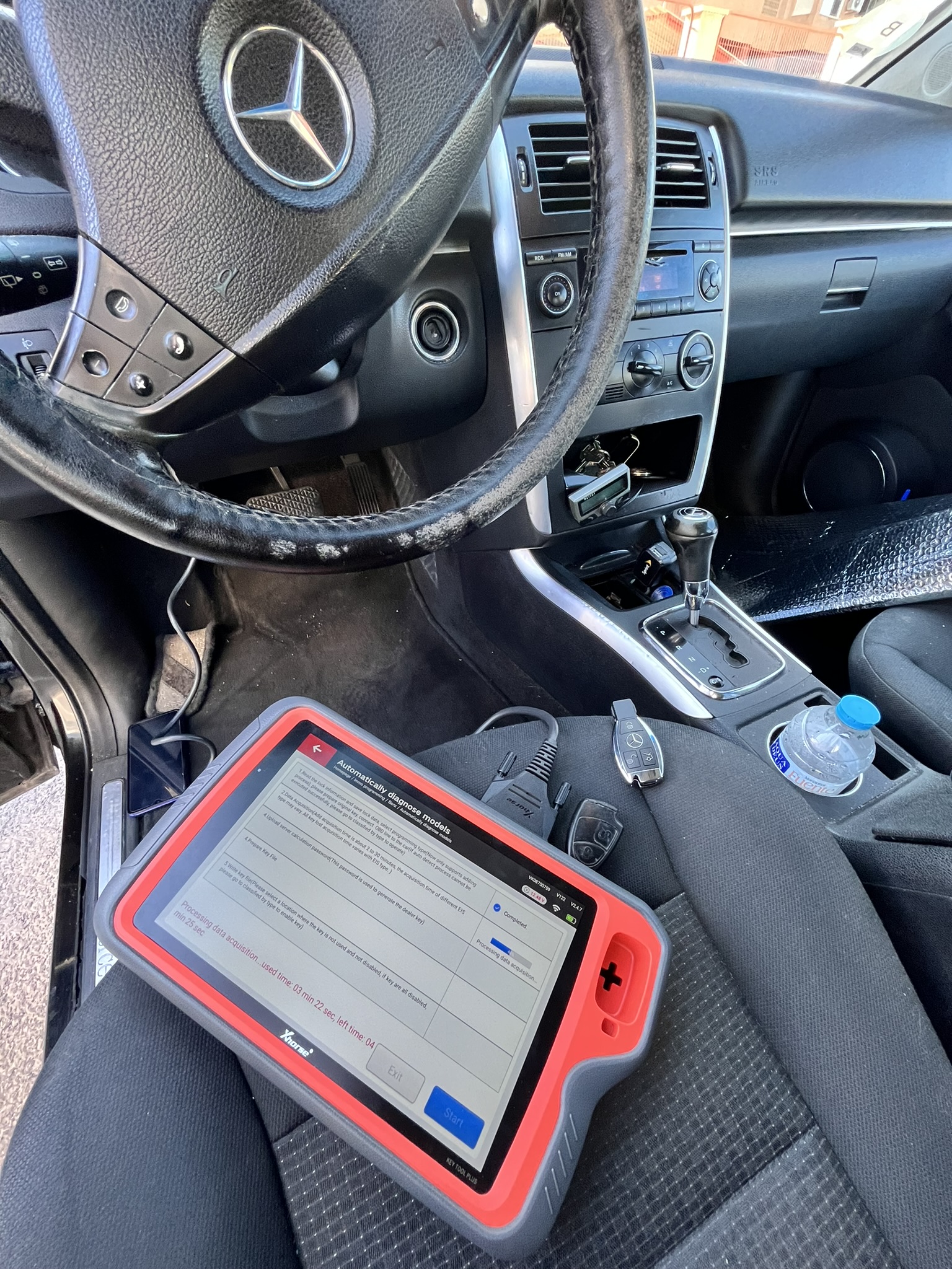 Diagnóstico profesional de sistema de llaves Mercedes