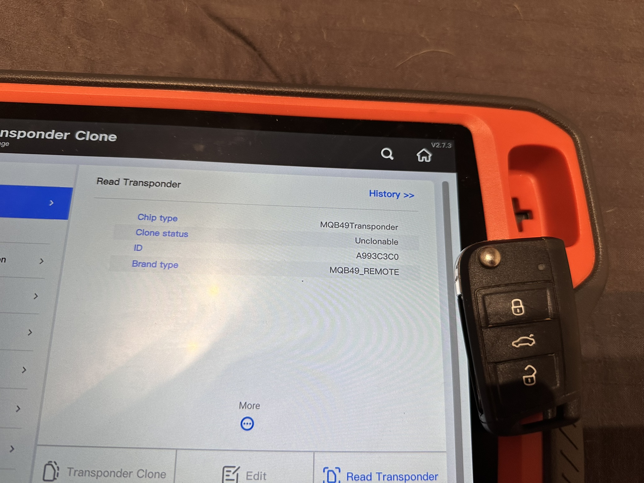 Escáner diagnóstico profesional Autel para cerrajería automotriz