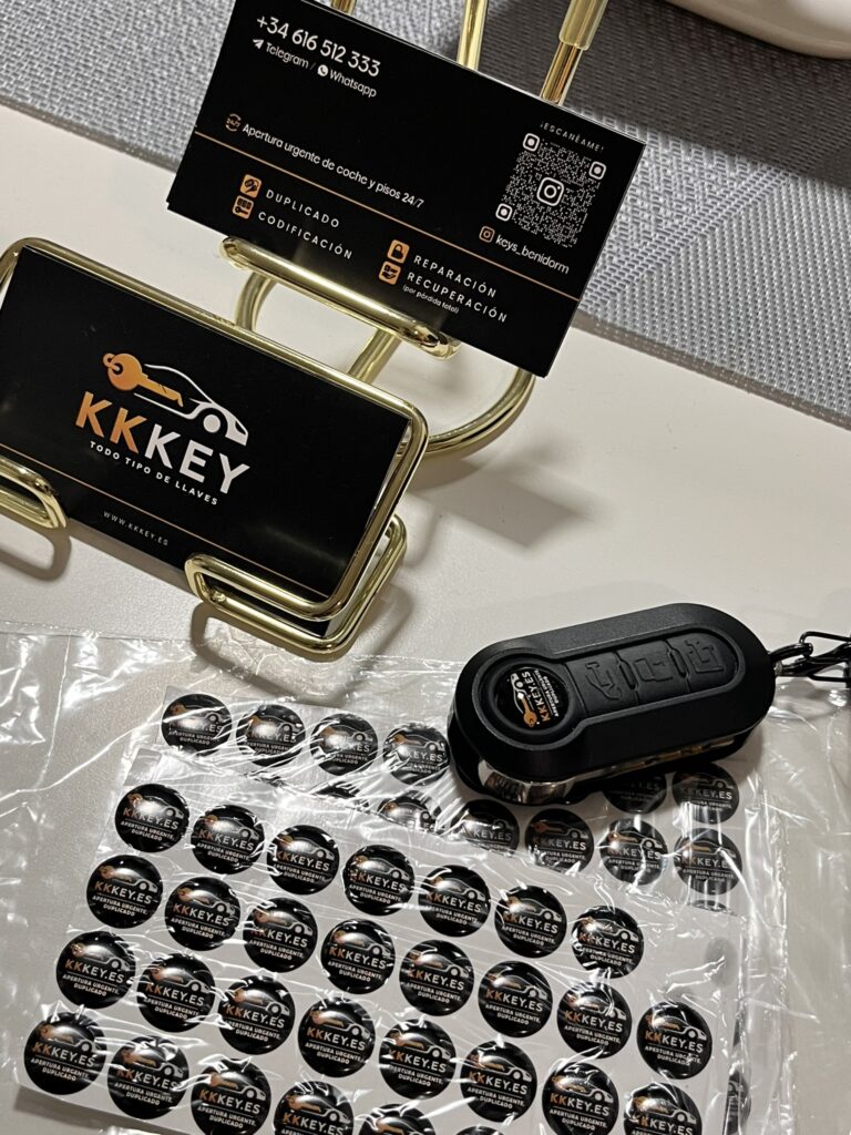 Juego completo de llaves nuevas programadas