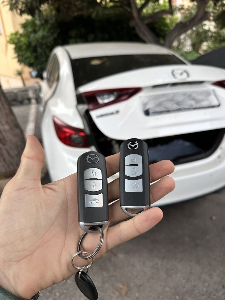 Llave Mazda duplicada — resultado final